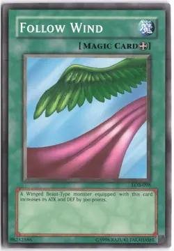 Yugioh - Follow Wind LOB-098 Unlimited - The Legend of Blue Eyes White Dragon - Image 1