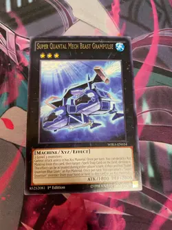 YUGIOH - SUPER QUANTAL MECH BEAST GRAMPULSE - RARE - WIRA - 1ST ED - NM - Image 1
