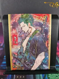 Roronoa Zoro SZR Rare Card One Piece Grand Line Volume 2 Thick Premium Holo - Image 1