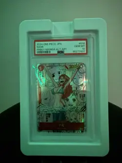 Namco One Piece Nami OP01-016 Premium Booster Manga Alt Art Foil PSA 10 Japanese - Image 3