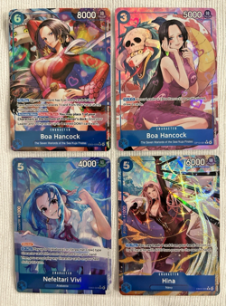One Piece - Boa Hancock EB03-026 (SR) Alt Art Heroines English LOT 4x BLUE 4X - Image 1