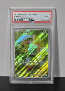 Caterpie 172/165 Illustration Rare PSA 9 MINT Scarlet & Violet 151 MEW English - Image 1