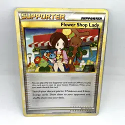 Flower Shop Lady 74/90 Undaunted Pokemon Card Trainer Supporter Non-Holo - Image 1