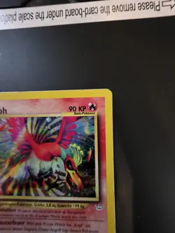 Ho-Oh Neo Revelation 7/64 Holo German Pokemon TCG Card Heavily Played HP - Image 3