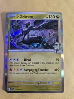 Zekrom Pokemon Card Rare ERROR CARD. Perfect On The Front! Error On Back - Image 5