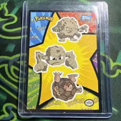POKEMON TOPPS GEODUDE /GOLEM/GRAPPLER PUZZLE CARD - Image 1