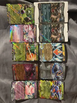 Pokemon Card Lot of 10 EX Double Rares, Scarlet & Violet Era and Mega Evolution - Image 1
