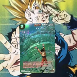 Bandai Dragon Ball Super Foil Son Goku Energy BT7-089 Battle Card - Image 1