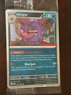 Pokemon TCG Gengar GameStop Promo (Stamped Exclusive) 050/088 Promo Card Sealed - Image 1