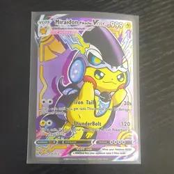 Pokemon Miraidon Pikachu VCOS Cosmax 030/055 Full Art Holo Card English FANART - Image 1