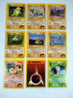 Pokemon Brock's Team - Vintage WoTC 8 Card Set - Exact Cards! - Image 1