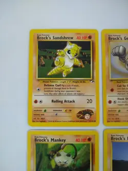 Pokemon Brock's Team - Vintage WoTC 8 Card Set - Exact Cards! - Image 2