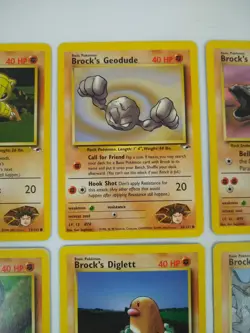 Pokemon Brock's Team - Vintage WoTC 8 Card Set - Exact Cards! - Image 3