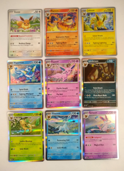 Pokemon Eeveelution Card Lot Holos–Eevee Flareon Jolteon Vaporeon Espeon Umbreon - Image 1