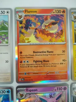 Pokemon Eeveelution Card Lot Holos–Eevee Flareon Jolteon Vaporeon Espeon Umbreon - Image 3