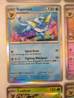 Pokemon Eeveelution Card Lot Holos–Eevee Flareon Jolteon Vaporeon Espeon Umbreon - Image 5