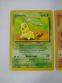 Pokemon Gen 2 Starters - Chikorita Cyndaquil Totodile - Exact Cards! - Image 2