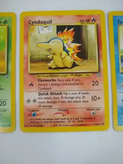 Pokemon Gen 2 Starters - Chikorita Cyndaquil Totodile - Exact Cards! - Image 3