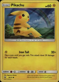 Pikachu - 28/73 (Water Web Holo) Promo Miscellaneous Cards & Products 028/073 NM - Image 1