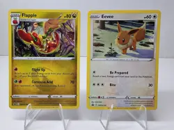 Eevee SWSH190 SWSH and Flapple SWSH189: Sword & Shield Promo Cards Holo - Image 1