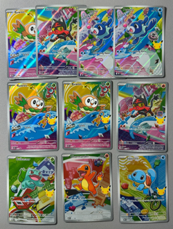 Pokemon First Partner EN Crimp Error 10 card Lot Charmander Squirtle Bulbasaur - Image 1