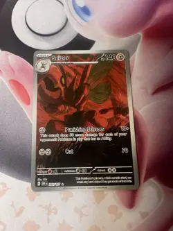 Pokemon Card TCG Scizor 205/197 2023 Obsidian Flames Illustration Rare - NM - Image 1