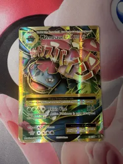 Pokemon TCG M Venusaur EX Full Art Holo Ultra Rare Card 100/108 Evolutions HP - Image 1
