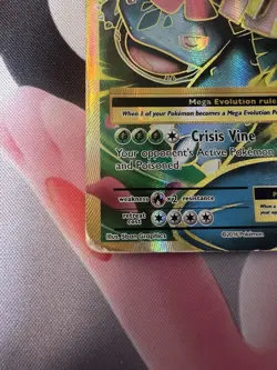 Pokemon TCG M Venusaur EX Full Art Holo Ultra Rare Card 100/108 Evolutions HP - Image 3