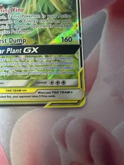 Venusaur & Snivy GX Tag Team Pokemon Card 270 HP Holo Rare 1/236 - Image 2