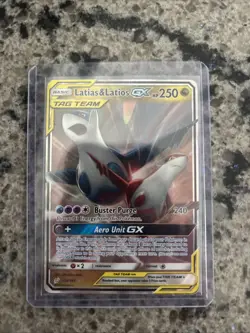 Pokemon Latias & Latios GX TCG Sun & Moon Holo Ultra Rare Card 113/181 - Image 1