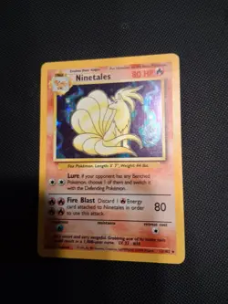Pokemon TCG Ninetales Holo Base Set Card 012/102 NM Condition - Image 2