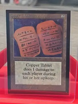 1993 COPPER TABLET Magic the Gathering Collector's Edition CE MTG Sharp Corners - Image 1