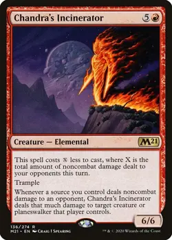 Chandra's Incinerator-Core Set 2021-Regular-136-LP - Image 1