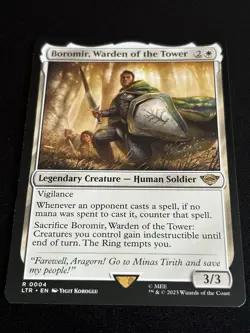 1x MTG Boromir, Warden of the Tower - Lord of the Rings (LTR) #4 - Magic - Image 1