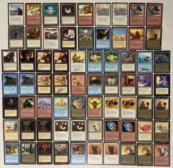Huge Set Of 68 MTG MAGIC THE GATHERING ARABIAN NIGHTS Signed Christopher Rush ++ - Image 1