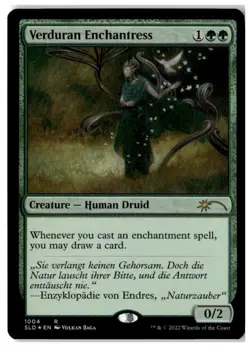 MTG Foil Verduran Enchantress - Secret Lair Drop Series Lightly Played English - Image 1