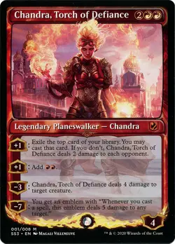MTG Chandra, Torch of Defiance FOIL – Signature Spellbook LP Magic Card - Image 1