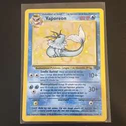 Pokemon Vaporeon Jungle 12/64 Holo Rare Unlimited English 1999 Wizards Card - Image 1