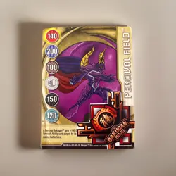 Bakugan New Vestroia | Percival Field 🥇 Darkus | Gold Gate Card | 9/48n - Image 1