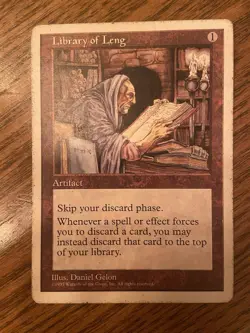 Library of Leng 5th Edition Magic the Gathering MTG HP - Image 1