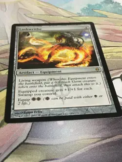 C5014 MAGIC GATHERING MTG NEW PHYREXIA LASHWRITHE #143 RARE MP - Image 2