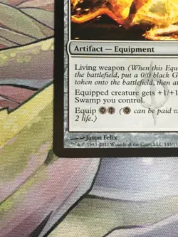 C5014 MAGIC GATHERING MTG NEW PHYREXIA LASHWRITHE #143 RARE MP - Image 4