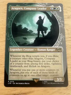 Aragorn, Company Leader Showcase, Lord of the Rings, MTG - Image 1