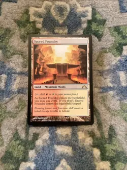 Magic The Gathering Sacred Foundry Land- Mountain Plains - Image 1