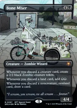 Bone Miser FOIL BORDERLESS Special Guests Magic MTG NM - Image 1