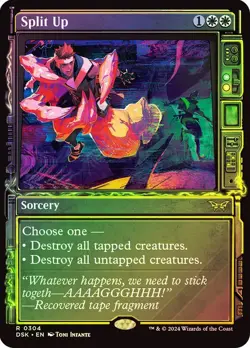 Split Up (Showcase) Duskmourn: House of Horror Foil NM Near Mint MTG Magic - Image 1