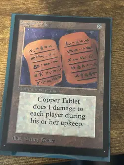 Magic: The Gathering Copper Tablet Collectors' Edition Artifact - Image 1