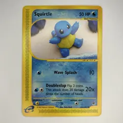 Squirtle 131/165 Non Holo Expedition Pokemon 2002 Yuka Morii LP/NM - Image 1