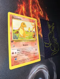 Pokemon Base Set 1st Edition German Charmander 46/102 Glumanda 123💎NM ++ Mint💎 - Image 3