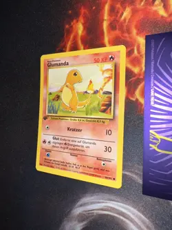 Pokemon Base Set 1st Edition German Charmander 46/102 Glumanda 123💎NM ++ Mint💎 - Image 4